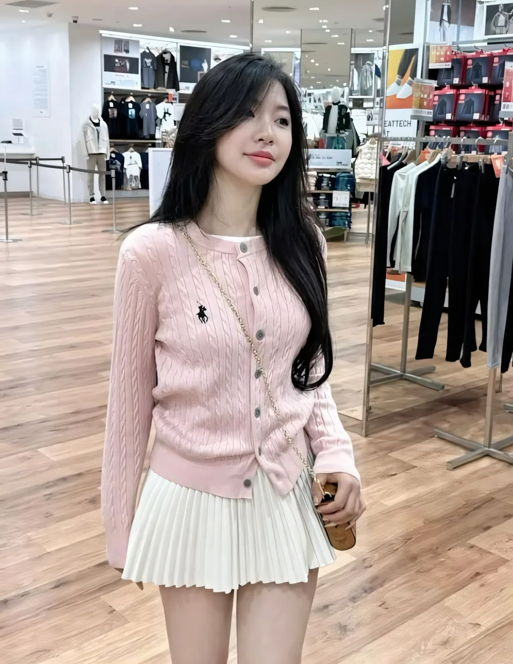 anh gai xinh mac chan vay ngan trang 5