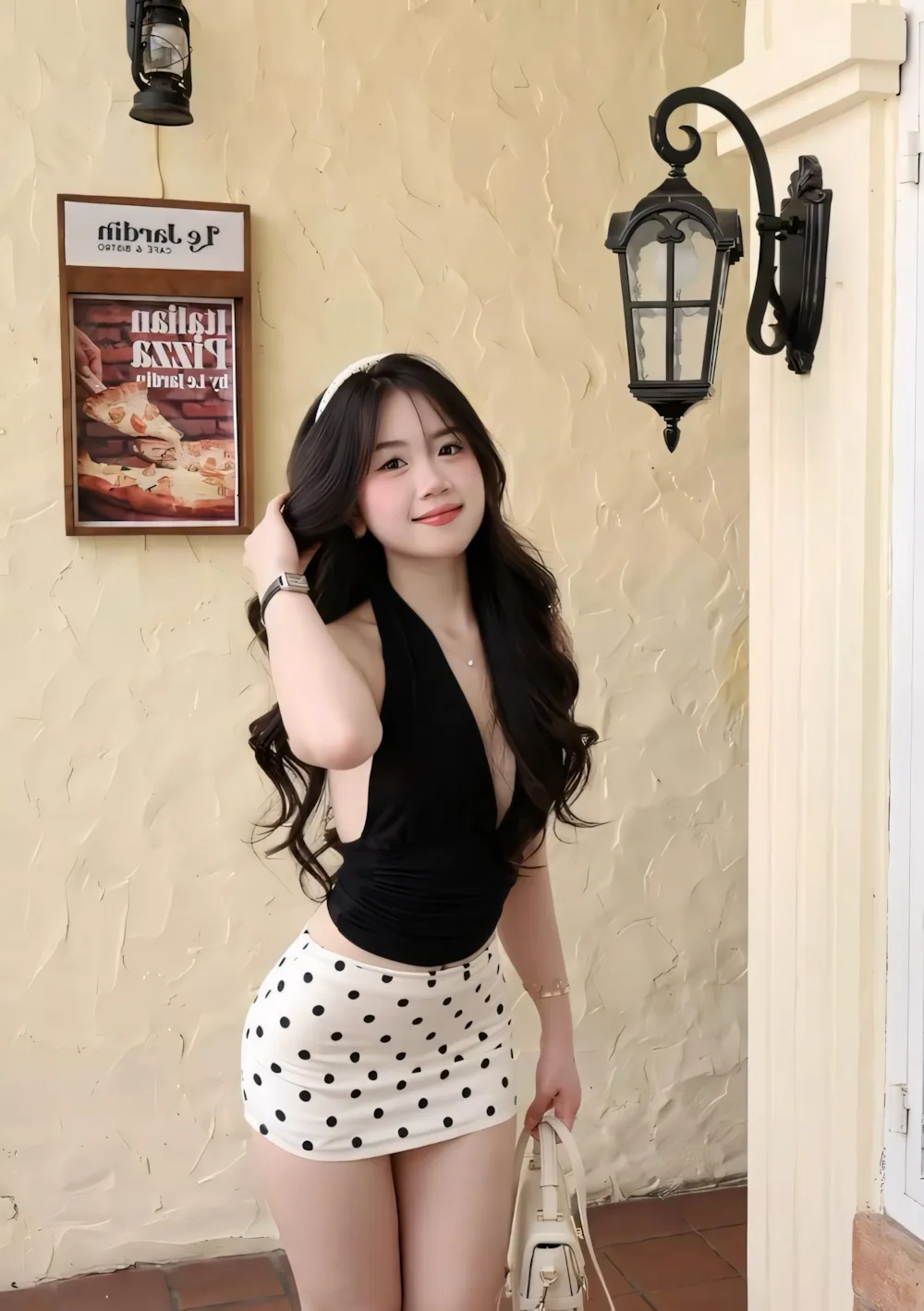anh gai xinh mac chan vay ngan trang 7