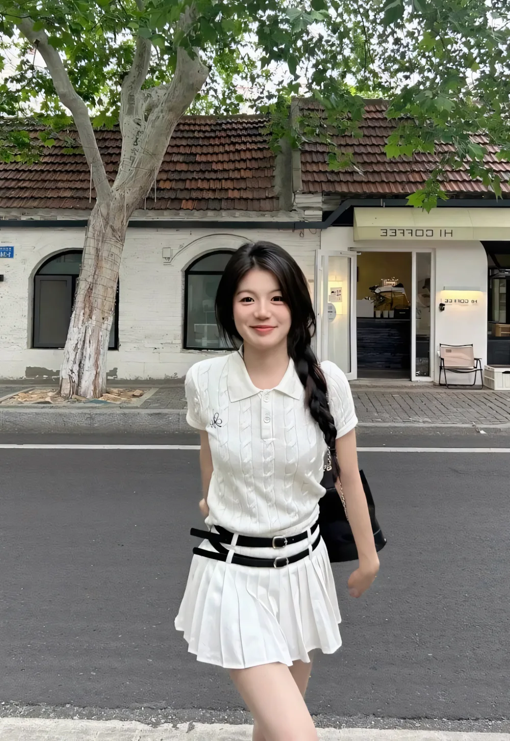 anh gai xinh mac chan vay ngan trang 9