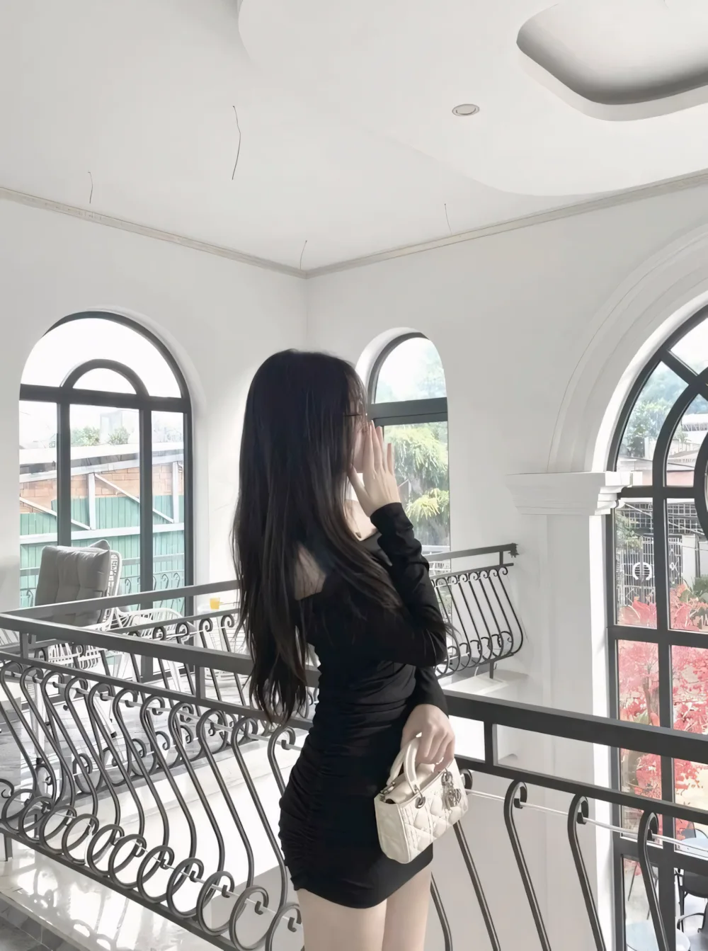 anh gai xinh mac vay ngan che mat 4