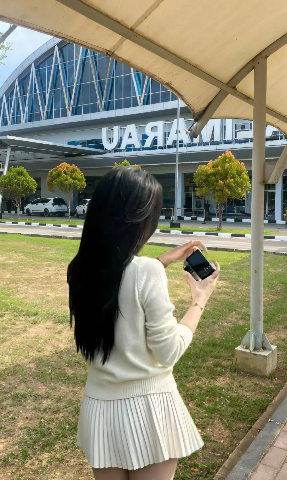 anh gai xinh mac vay ngan che mat 5