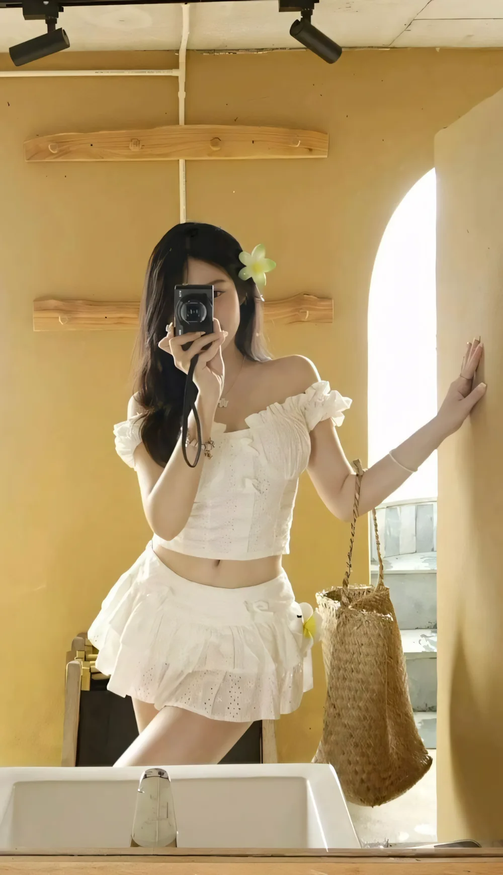 Ảnh Gái Xinh Mặc Váy Ngắn Khoe Dáng Chuẩn Vạn Người Mê 40 anh gai xinh mac vay ngan che mat 8