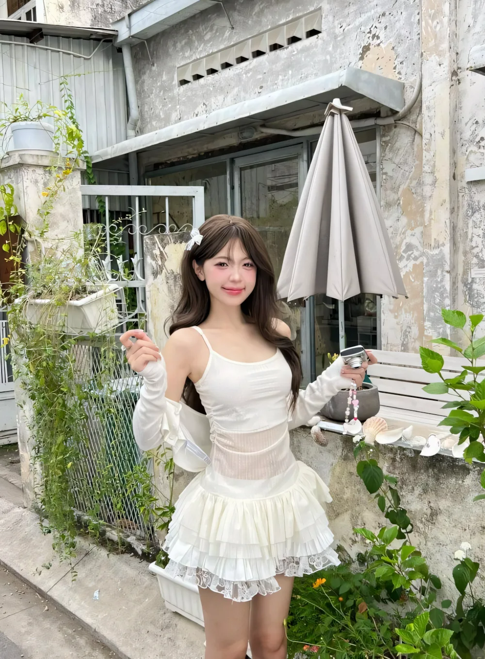 anh gai xinh mac vay xep ly ngan 9